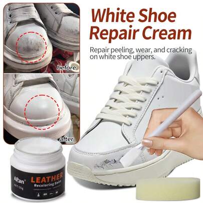 Kem đánh bóng giày trắng 1.01oz, thích hợp cho giày thể thao và giày tây. Có thể sửa chữa các chi tiết trang trí màu trắng, phục hồi bề mặt da bị hư hỏng và khôi phục màu sắc tuyệt vời! Bao gồm cọ và miếng bọt biển. , Giày dép, Lựa chọn mùa xuân hè, Quà tặng phù dâu, Phòng, Trang trí phòng ngủ, Trang trí phòng ngủ, Bãi biển, Du lịch, Dành cho nam, Dành cho nữ, Kỳ nghỉ, Đám cưới, Y2K, Tiệc tùng, Quà tặng Ngày của Mẹ, Trang trí phòng ngủ, Vườn, Trang trí nhà bếp, Mùa hè, Bãi biển, Đồ dùng du lịch thiết yếu, Trang trí phòng, Mềm mại, Tốt nghiệp