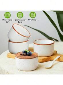 1pc Morandi Color Ramekins , Creme Brulee Ramekins Oven , Porcelain Ramekins Bowls, Mini Cheesecake Pans, Small Baking Dish, Dipping Sauce Bowls, Ramekins For Baking Souffle, Ice Cream - View 4