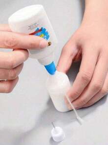 1/3 件 30 毫升空胶水瓶，带针头精密尖端涂抹器瓶，可再填充，液体分配瓶滴瓶，易挤压涂抹器，适用于卷纸 DIY 工艺学校