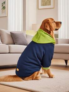 Basic Dog Hoodie - Soft And Warm Dog Hoodie Sweater, Puppy Winter Coat, Cold Weather Clothes For Medium Large Dogs