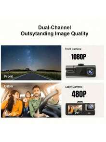 Car Dash Cam, Front End 1080P/Built-In UHD, Front And Rear Car Camera, Comes With 32GB SD Card, Night Vision, 24-Hour Parking Mode, WDR, G-Sensor, Motion Detection, Built-In Display, Motion Sensing, Gift For Men, Without Battery