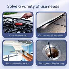 Single-Lens Sewer Camera, With A 4.3-Inch IPS Screen, 1080P Endoscopic Camera, With Lighting, Flexible Snake-Shaped Inspection Camera, Suitable For Wall, Pipe And Car Engine Inspections, Mobile Endoscopic Camera, Car Maintenance, Wall Inspection, Easy-To-Use Camera, Portable Inspection Tool, High-Quality Camera, Equipment, Pipe Camera Alternative, Visual Inspection Tool, Maintenance Professionals, Mechanics