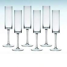 2/6 件欧式优雅高脚酒杯，高端果酒、鸡尾酒、红酒、香槟酒杯 - 透明 - 查看 11