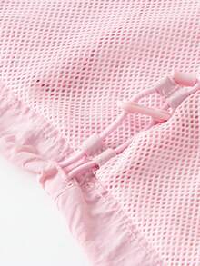 mini bala Girls Cute Bow Two Pieces Set Loose Top And Pants Soft Comfortable Stylish - Pink - View 7