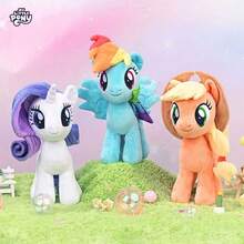 Hasbro Hasbro 我的小马驹毛绒娃娃 - 暮光闪闪公主款，闪亮独角和彩虹鬃毛，柔软舒适，适合女孩，节日礼物，适合3岁以上儿童，官方授权角色 - 彩虹破折號 - 查看 9