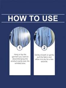 2 piezas Jakehoe Spray anti-arrugas para ropa, rápido y suave sin planchar, adecuado para varios tejidos, esencial para viajes de negocios y viajes