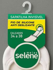 Women's Invisible Half Slipper - Selene - 7760.001 BLACK NUDE WHITE / 34 To 38 - Black - View 10