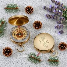 Personalisierter gravierter Kompass mit individueller Nachricht, Geschenk für Trauzeugen, Hochzeitsgeschenk, Geburtstagsgeschenk, einzigartiges Jahrestags-Geschenk, nautischer Kompass