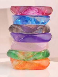 1 件女士多巴胺树脂手链，优雅独特的手链配饰 - 手鐲 - 查看 10