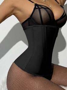 CZXMY Waist Trainer Belt With Zipper High Compression Body Shaper For Women Shapewear 1pc - Black - View 4