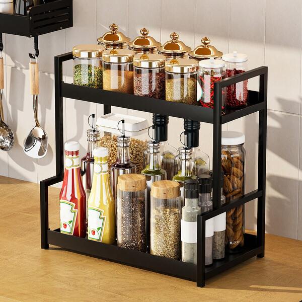1pc Multi-Function Storage Rack For Kitchen Spices, Cosmetics And Household Items, Countertop Organizer For Kitchen And Bathroom