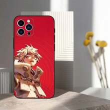 Funda de Teléfono Anime Hot G-Gachiakuta Compatible con  16,15,14,13,12,11 Plus,Pro Max,XS,X,XR,SE,Mini,8,7, Funda Negra de Silicona Suave, Funda Compatible con  17, Funda  17 Pro, Funda  17 Pro Max - z5 - Ver 6