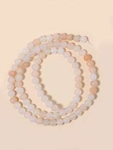 Cuentas de piedras naturales, cuentas sueltas de obsidiana, jade birmano, ojo de tigre, redondas y lisas, piedras preciosas de curación de energía para hacer joyas, pulseras y collares DIY