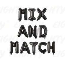 16Letter Balloons - Any Custom Phrase 16" Inch Alphabet & Numbers | Create Your Own Banner | Rose Gold/Gold/Silver/ Hot Pink/Blue/Red/BlackDefault Golden Balloon - Silver - View 5