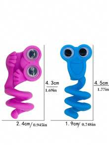 2pcs/4pcs/6pcs/8pcs Big Eye Bead Pencil Caps, Cute Design Soft Tip Student Pencil Small Gifts, Random Assortment