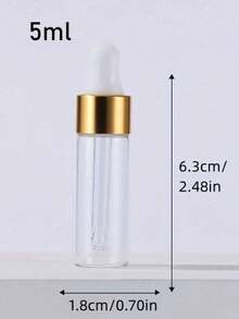 1ml/2ml/3ml/5ml - Bottiglie contagocce in vetro smerigliato - Flaconi campione ricaricabili per oli essenziali e profumi con contagocce in vetro e tappo contagocce; Piccoli flaconi per siero e contagocce per aromaterapia, sieri per la cura della pelle, campioni cosmetici, miscele fai-da-te, test di fragranze e viaggi; Dispenser in vetro portatile e a prova di perdite, riutilizzabile - Ideale per profumieri, estetiste, truccatori, terapisti e amanti dei viaggi