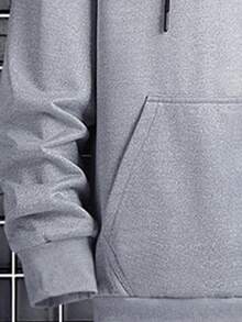 Men's Lightweight Hooded Cardigan, Suitable For Autumn/Winter Wear, New Korean Version Slim Fit Casual Solid Color Jacket, Suitable For Young Men - Dark Grey - View 4