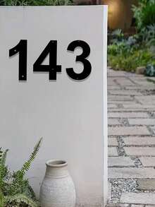 1 件现代 0-9 数字金属墙饰,家庭住址金属门牌号,房屋车库门,户外邮箱号码,墙面装饰,适用于家庭入口、门廊、商店、咖啡厅、花园、庭院别墅、办公室、户外使用、婚礼、生日、乔迁、万圣节、圣诞节和感恩节,理想的装饰礼物 - 彩色 - 查看 11