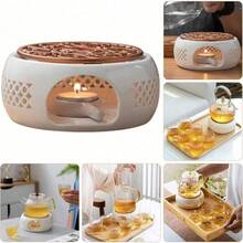 蜡烛茶壶加热器，带铁垫的陶瓷茶壶加热器，咖啡茶加热器，玻璃茶壶，不锈钢茶壶，陶瓷茶壶等