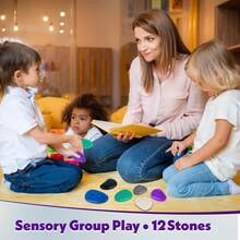 Fidget Toys Sensory Stone For Kids: 6 Pack Textured Soft Worry Stone For Autism Kids Calming - Fidget Stress Toys For Students Anxiety Relief - Small Prizes Fidget Toys - 1pc - View 9