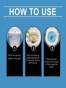 Toilet Cleaning Tablets (30pcs) - Gentle Stain Removal, Reduces Odors, Provides Long-Lasting Freshness, And Maintains Daily Toilet Cleanliness. Specifically Designed To Penetrate Toilet Crevices And Dissolve Stubborn Stains, It Efficiently Removes Tough Stains And Odors, While Also Having Targeted Cleaning And Protective Functions. It Has A Wide Range Of Uses And Is A Must-Have For Homes.