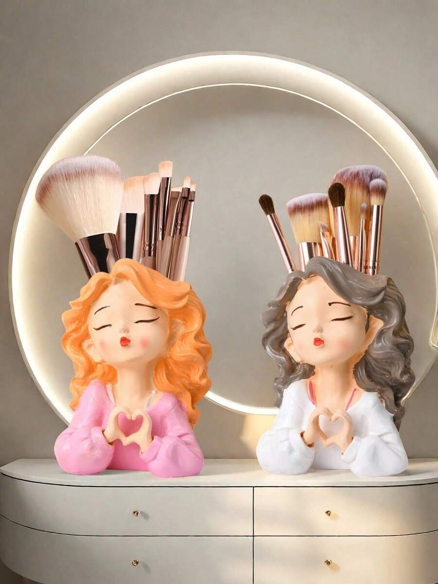 1 chậu hoa Nordic Light Luxury Fairy đường kính lớn, giá để đồ mỹ phẩm phòng tắm sáng tạo, hộp đựng đồ, cũng có thể dùng để cắm hoa khô, đồ trang trí chậu phòng khách, trang trí phòng ngủ nhà hiện đại - Nhiều màu - Xem 1
