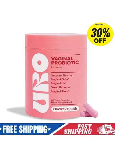 URO Probiotics For Women – Prebiotic & Lactobacillus Blend For Vaginal Flora, Odor & PH Support – 60 Vegan Capsules
