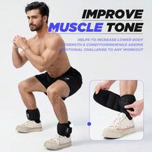 Ankle Weights 1 Pair 2 4 6 8 10 Lbs Wrist Leg Arm Weights For Women Men Kids, Strength Training Wrist And Ankle Weights Sets For Walking Fitness Gym Workout,19548424 - 紫色 - 查看 5
