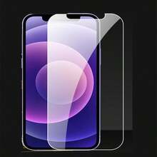 [2 Paquetes] Adecuado para iPhone XS/11Pro/12Pro Max Protector de pantalla de vidrio templado [Orificio de perforación], Dureza 9H, Antihuellas, Alta transparencia - Claro HD