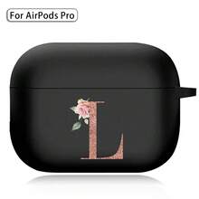 Earphone Case For Airpods (1st / 2nd / 3/4rd Generation) / Airpods Pro /Pro 2 Printed Gold Letters Soft Silicone Wireless BT Headphones Charging Box Protective Cover