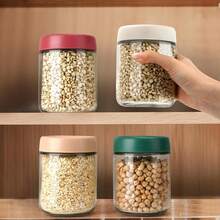 4PCS 600ml Overnight Oats Jars Airtight Oat Container For Yogurt W/4 Spoon Lids - Multicolor - View 7