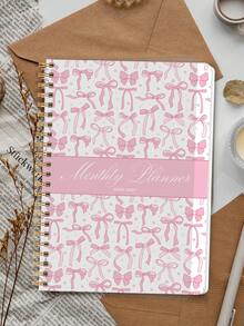 BUBU 2026-2027 Monthly Planner Notebook, A5 Spiral Bound, Includes Monthly/Weekly Planner, Calendar, Notes Section, To-Do List, Office & Study Supplies, 2026 New Year Gift - Pink - View 4