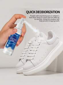 Deodorizing Spray - Instant Deodorizing For Shoes And Socks, Athlete's Foot Spray, Long-Lasting Freshness, Quick Drying, No Staining, For All Feet. Outdoor Natural Shoe Deodorizing Spray And Foot Odor Eliminator - Extra Strength - Eucalyptus Lemongrass Shoe Deodorizing Spray, Deodorant For Smelly Feet, Shoes And Sports Bags