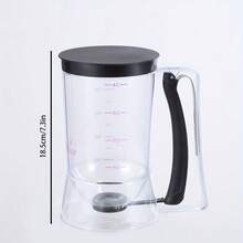 1pcs Cupcake Batter Separator And Dispenser - Handheld Funnel Measuring Cup Tool For Mess-Free Baking - Black - View 3