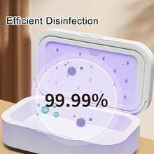 Nail Tool Sterilizer With 16 UVC Lamp Beads, 3 Modes Disinfection Box Sterilizing Of Quick Disinfection For Manicure Tools, Jewelry,Phone, Tableware,Watch - 白色 - 查看 4