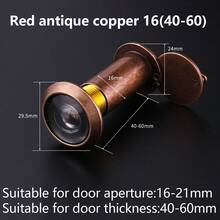 Spioncino grandangolare a 200 gradi con lente in vetro ad alta definizione, copertura girevole per la privacy, anti-furto e anti-rotazione, adatto per porte di camere d'albergo e vari tipi di porte - Multicolore - Visualizzare 12