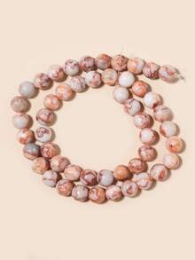 Cuentas de piedras naturales, cuentas sueltas de obsidiana, jade birmano, ojo de tigre, redondas y lisas, piedras preciosas de curación de energía para hacer joyas, pulseras y collares DIY