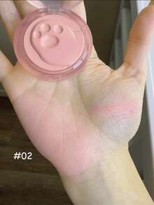 Little Ondine Cream Blush 02, Natural Dewy Makeup Effect, Easy To Blend, Non-Cakey, Hydrating & Plump Texture, Long-Lasting, Multi-Purpose: Can Be Used On Cheeks, Lips, Eyes, Collaboration Edition, Exquisite Packaging, Perfect Gift Choice - 02 Pink - View 4