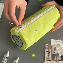 1个鱼形面粉猫铅笔盒和面包小狗蛋糕铅笔盒，高品质可爱化妆包，学生返校文具包，超大容量收纳袋