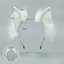 Cat Ear Headband Kawaii Fox Ear Lolita Cosplay Headwear Japanese Fluffy Hair Accessories Adjustable Ear Jk Role Play Headdress - Multicolor - View 1