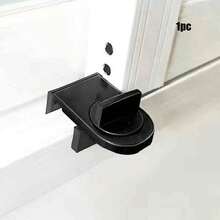 铝合金推拉门窗锁，重型铝制安全锁，可调节推拉门窗防盗锁楔，加强防盗，家庭保护限制器，可调节推拉门窗防盗锁插头，推拉门固定夹，推拉门锁，具有防夹、防盗、防坠落功能和锁，用于家庭安全