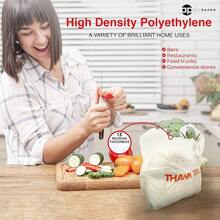 , Thank You - Shirt Bags 1000 Count Plastic - - Shirt Plastic Bags In Bulk - 11x 6x 21 WhiteThank You - Bulk Shopping Bags, Restaurant Bag - 16