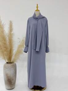 1pc Hijab Nida Fabric, Skin-Friendly & Breathable, Suitable For Women To Wear Casually In Any Occasion, Abaya