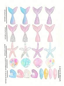 24 件美人鱼尾巴蛋糕装饰星形海螺蛋糕纸杯蛋糕装饰海洋生物沙滩蛋糕装饰粉彩海底蛋糕装饰海底美人鱼蛋糕装饰套装 - 海星、海螺和海洋生物纸杯蛋糕适用于生日派对婚礼派对蛋糕装饰、圣诞节