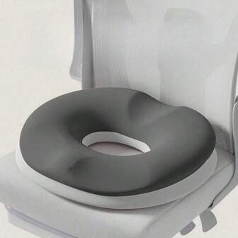 1 件符合人体工程学的甜甜圈办公椅坐垫 - 柔软支撑枕头，具有臀部和腰部保护功能，适合产后、10 小时长时间坐着、驾驶和桌面工作，可机洗涤纶，增强座椅舒适度，现代软垫设计，耐用柔软材料