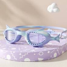 2件套美人鱼图案渐变色硅胶泳镜和泳帽，青少年适用，防雾、防漏、佩戴舒适，男女皆宜，是水上运动的理想之选。 - 彩色 - 查看 9