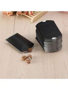 50pcs Cute Pillow Candy Boxes - Jewelry Gift Box For Wedding, Halloween, Christmas, Birthday Party Decor & Craft Supplies