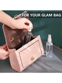 4个/1个旅行喷雾瓶 - 喷雾细腻，防漏，可重复使用塑料容器，适用于化妆品、精油、洗发水、洗手液和防晒霜，低致敏性，不含PVC，透明外包装，配白色泵头和喷嘴，是旅行和居家使用的理想之选，旅行乳液瓶 - 無色 - 查看 4