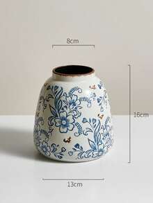 Wazony ceramiczne w stylu vintage, antyczna niebiesko-biała porcelana, nowoczesny stolik do herbaty w stylu chińskim, do salonu, kwiaty odżywcze, kompozycje kwiatowe, ozdoby dekoracyjne