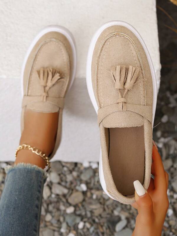 Mocassini slip-on piatti, scarpe da lavoro comode e leggere, scarpe casual versatili e alla moda per tutte le stagioni